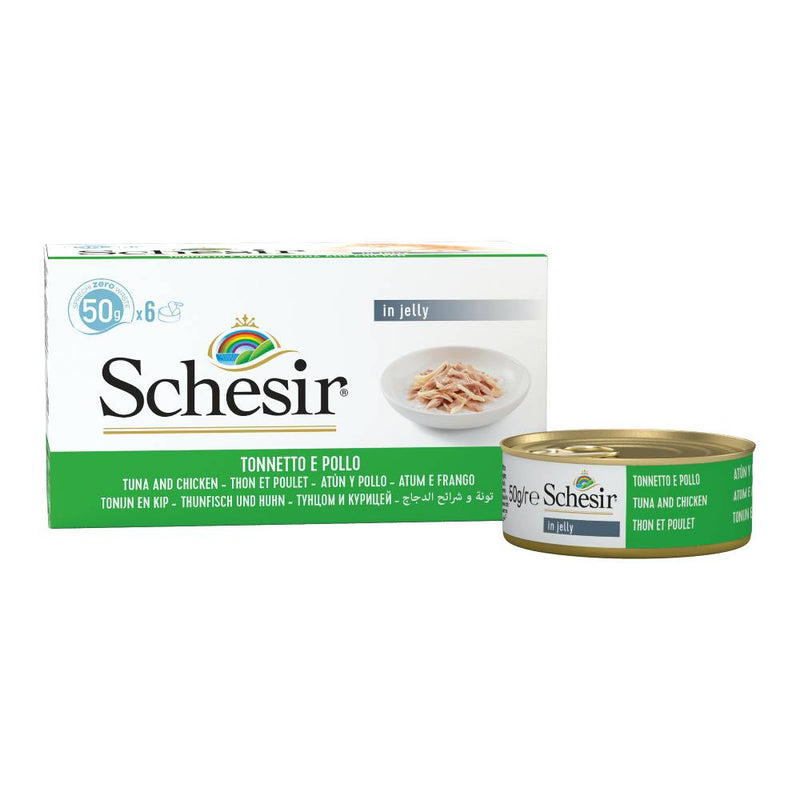 Schesir Nature Tuna & Chicken Fillets For Cat 50g x 6