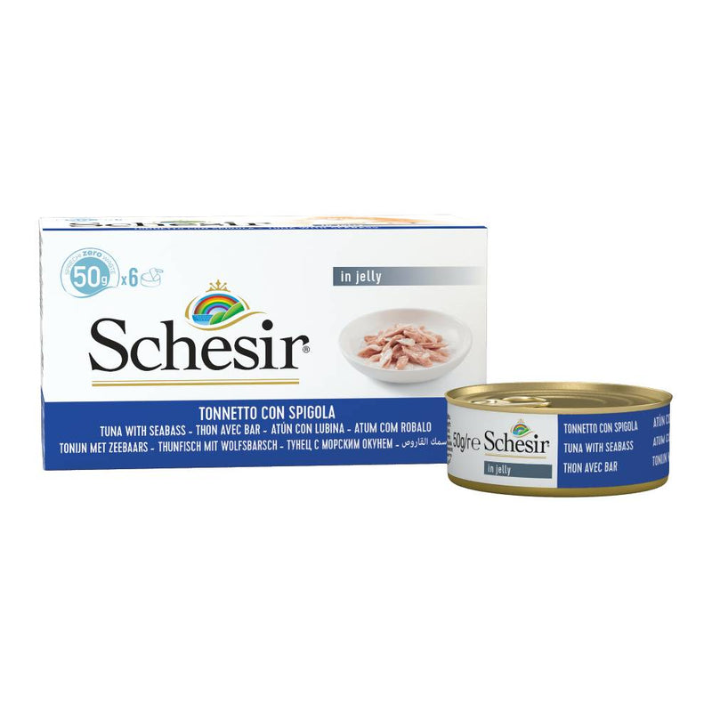 Schesir Nature Tuna with Seabass For Cat 50g x 6