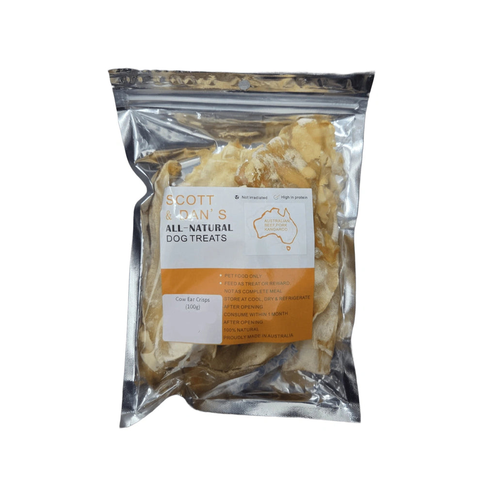 Scott & Dan's Cow Ear Crisps 100g dog treat