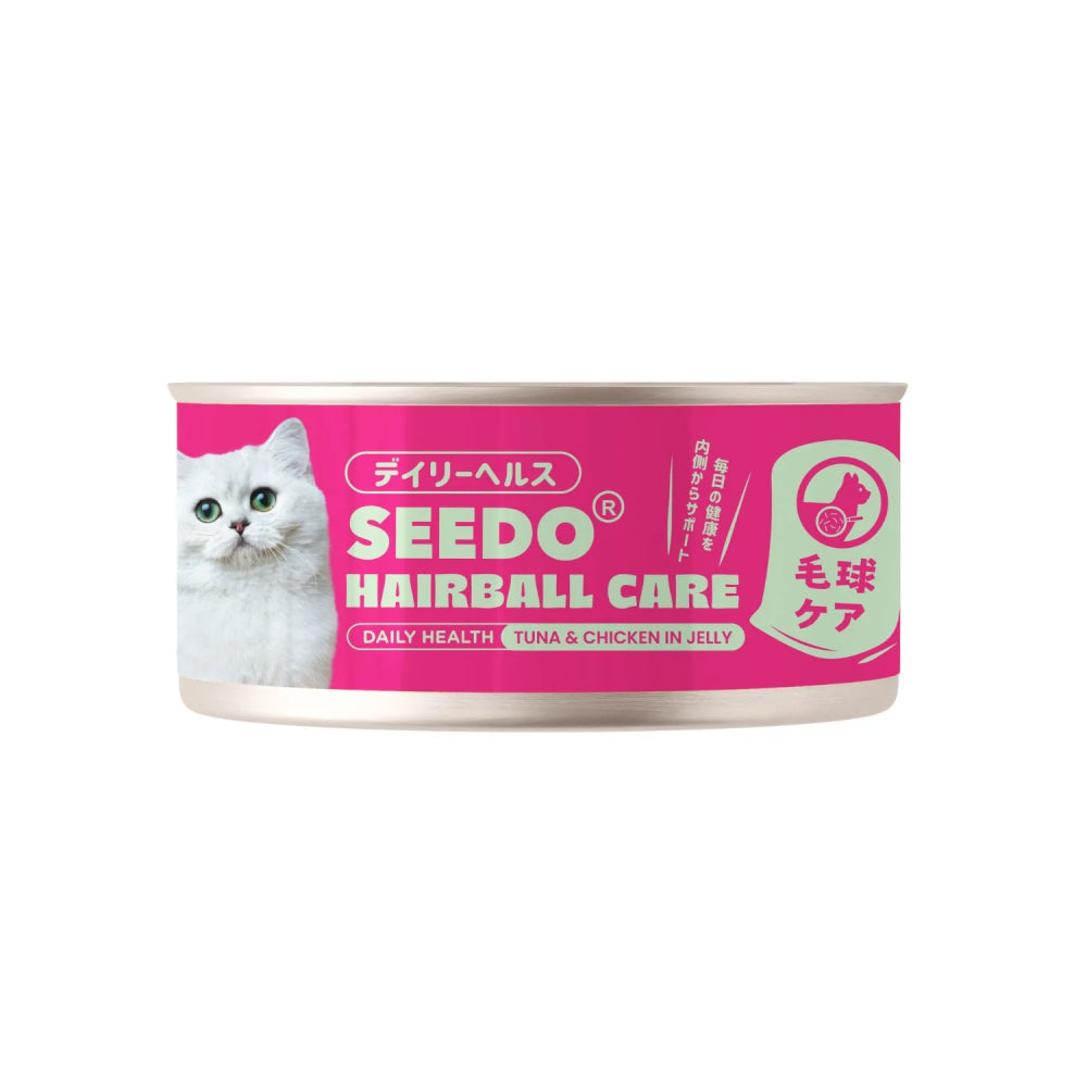 Seedo Daily Health Hairball Care Tuna & Chicken in Jelly 80g