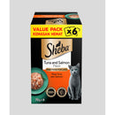 Sheba Cat Pouch Tuna Salmon Value Pack 70g x 6