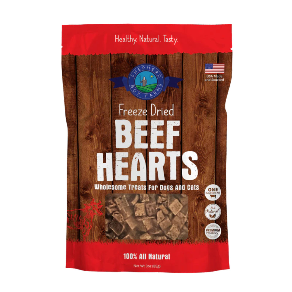 Shepherd Boy Farms Freeze Dried Beef Heart Treats 3oz