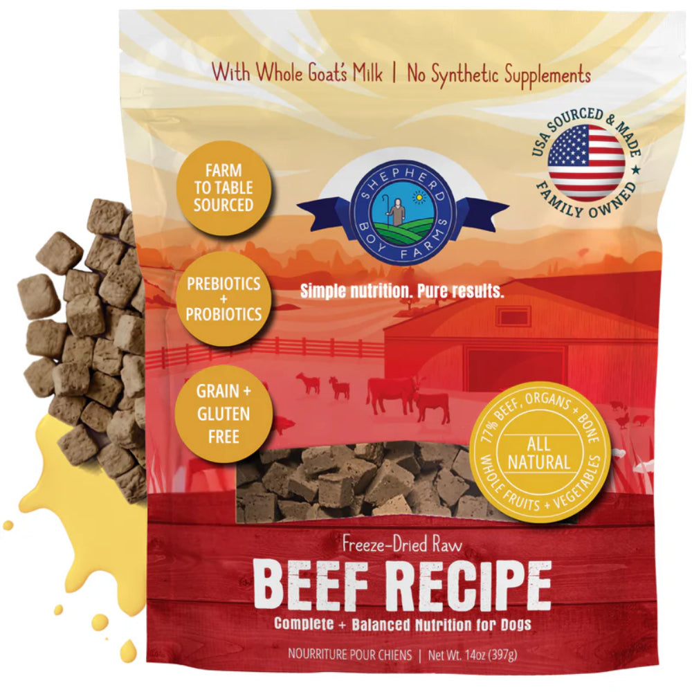 Shepherd Boy Farms Freeze Dried Beef Recipe 14oz