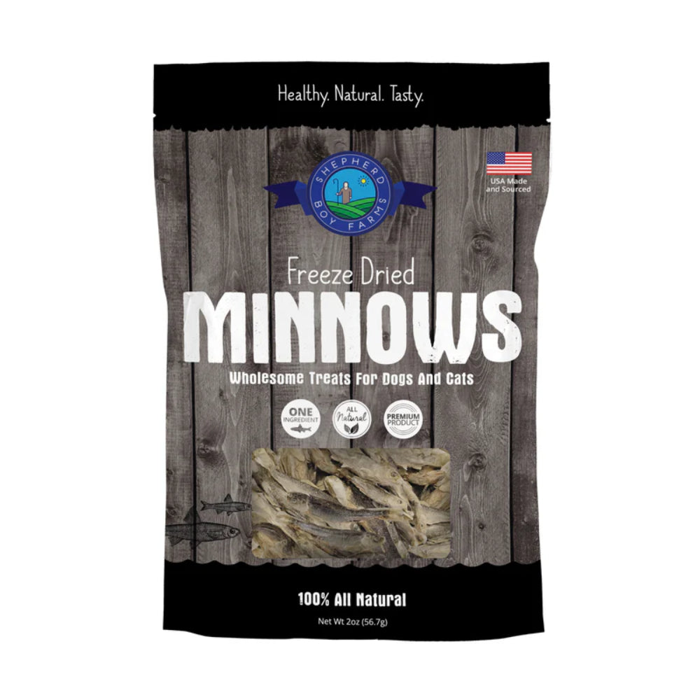 Shepherd Boy Farms Freeze Dried Minnows Treats 3oz