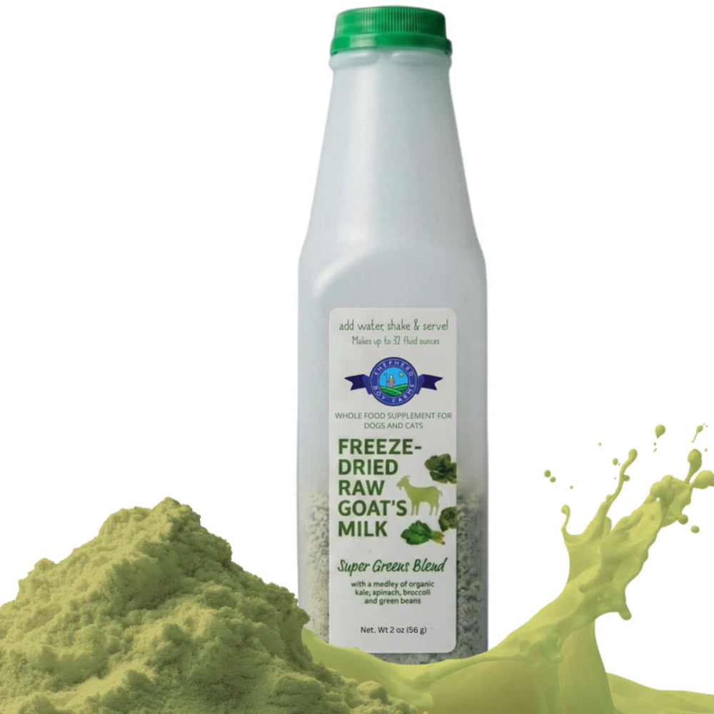 Shepherd Boy Farms Freeze Dried Raw Goat Milk Super Green Blend 2oz