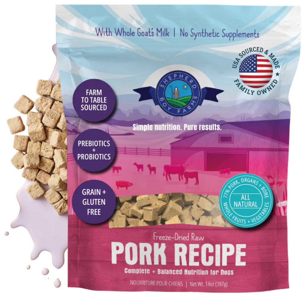 Shepherd Boy Farms Freeze Dried Pork Recipe 14oz