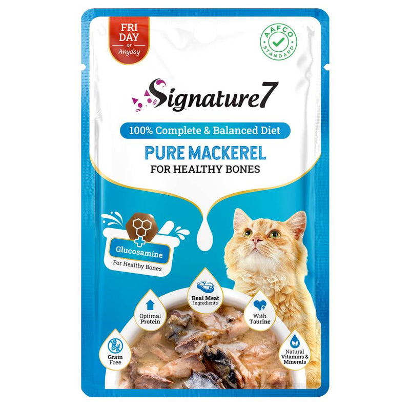 Signature7 Cat Pouch Food Friday Pure Mackerel 50g