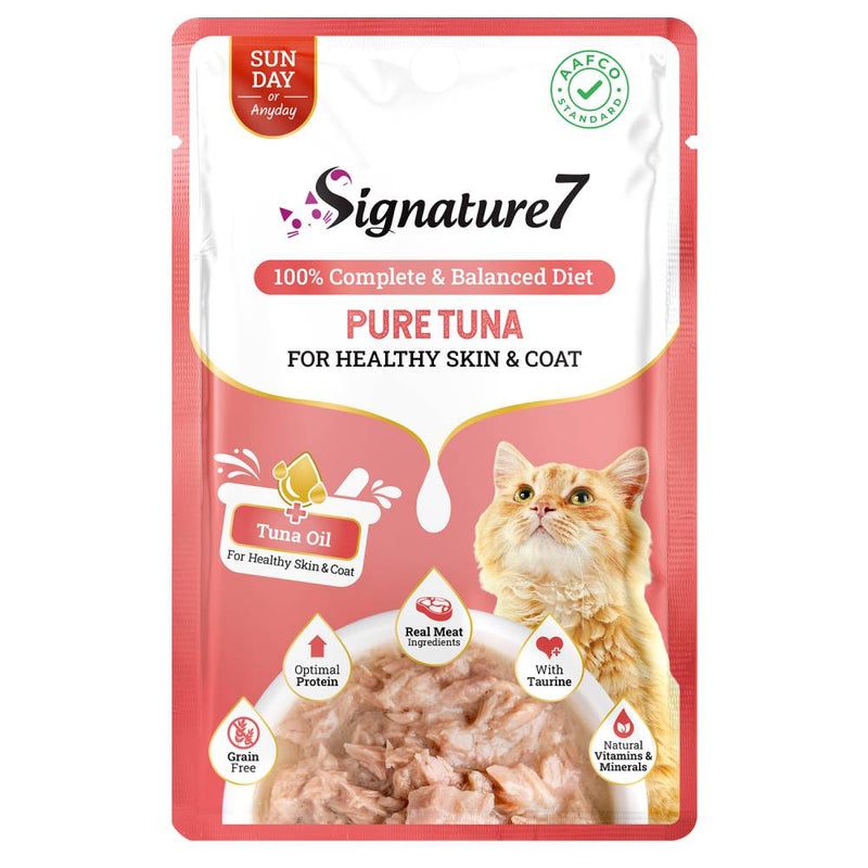 Signature7 Cat Pouch Food Sunday Pure Tuna 50g