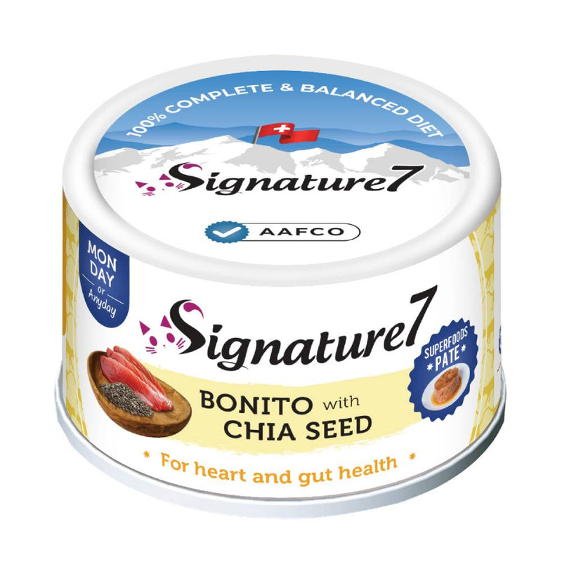 Signature7 Cat Superfoods Pate Monday Bonito With Chia Seed 80g