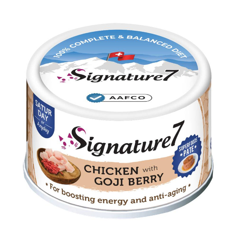 Signature7 Cat Superfoods Pate Saturday Chicken With Goji Berry 80g