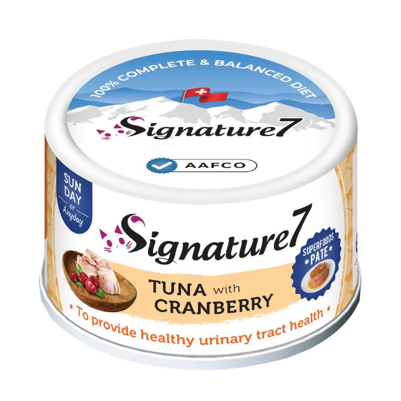 Signature7 Cat Superfoods Pate Sunday Tuna With Cranberry 80g