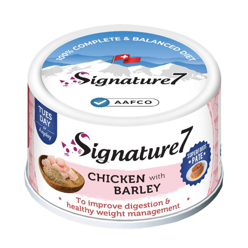 Signature7 Cat Superfoods Pate Tuesday Chicken With Barley 80g