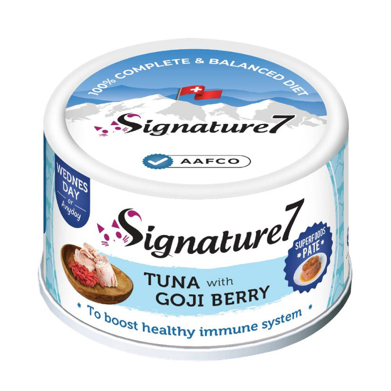 Signature7 Cat Superfoods Pate Wednesdsay Tuna With Goji Berry 80g