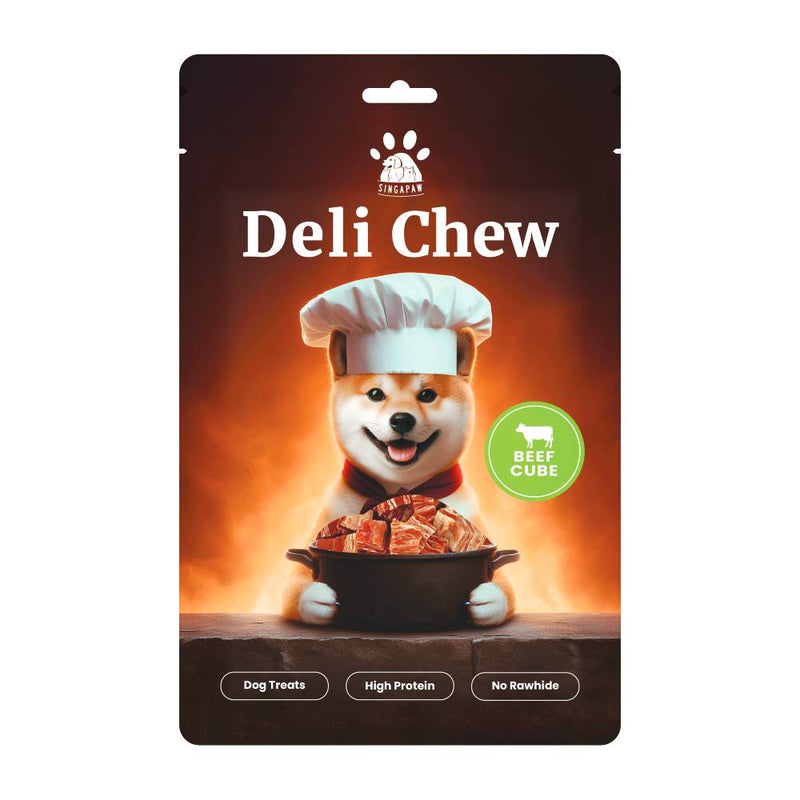 Singapaw Dog Deli Chew Beef Cube 120g