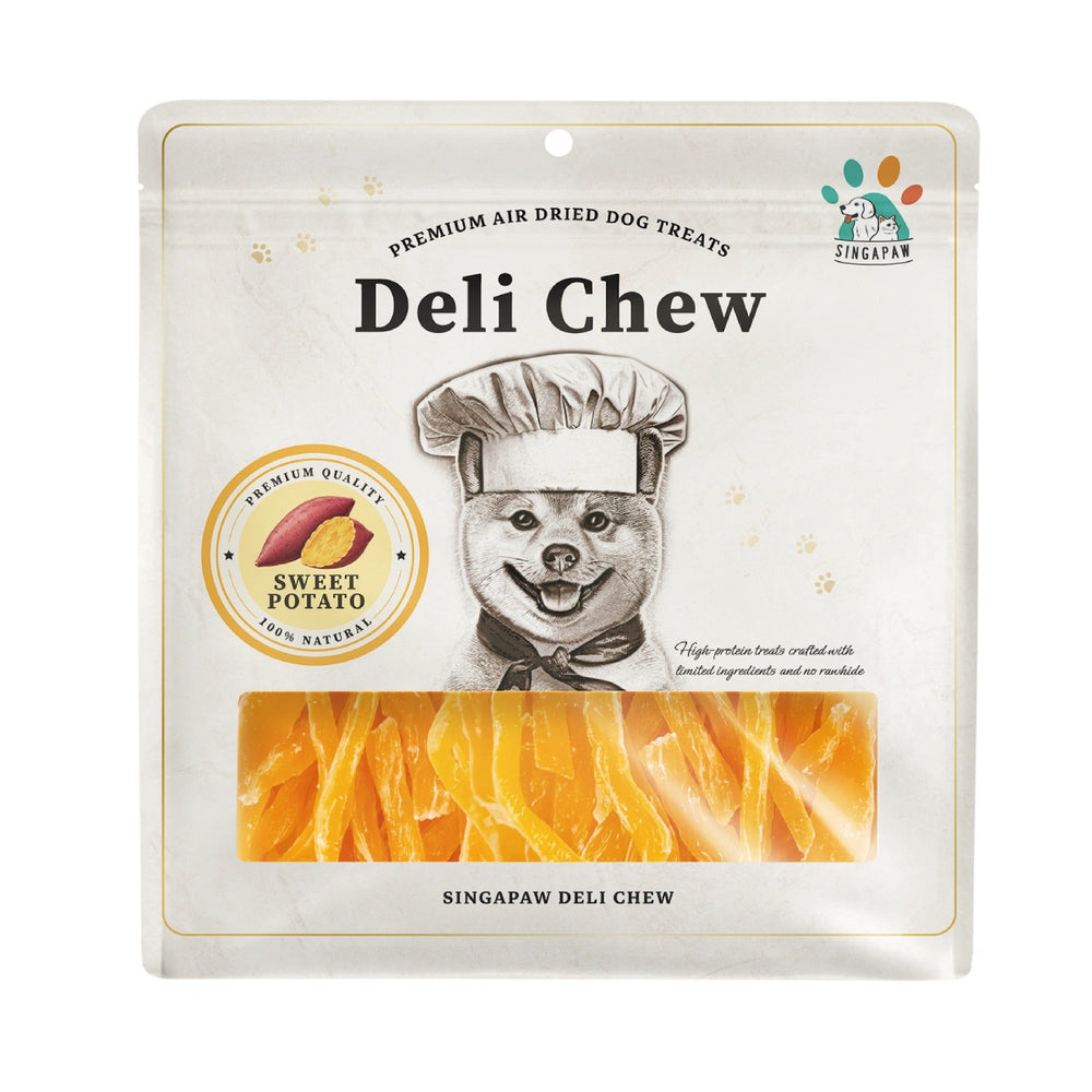 Singapaw Dog Deli Chew Premium Air Dried Sweet Potato Strips 600g