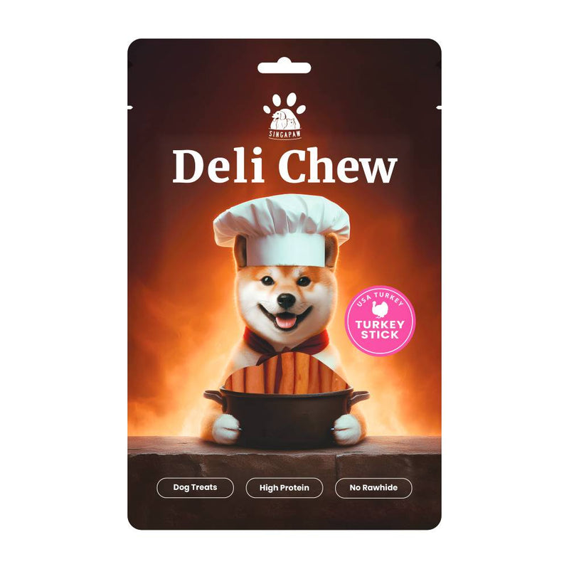 Singapaw Dog Deli Chew Turkey Stick 120g