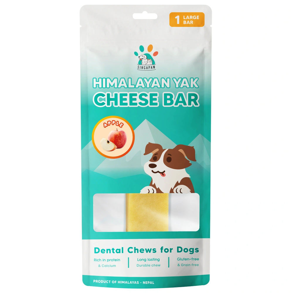 Singapaw Dog Himalayan Yak Cheese Bar Apple Large 160g