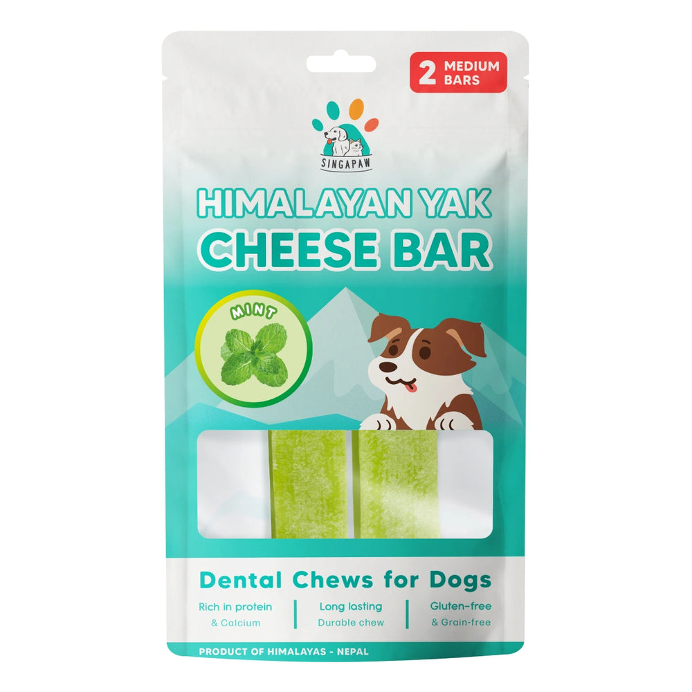 Singapaw Dog Himalayan Yak Cheese Bar Mint Medium 130g