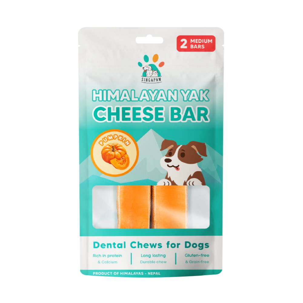 Singapaw Dog Himalayan Yak Cheese Bar Pumpkin Medium 130g