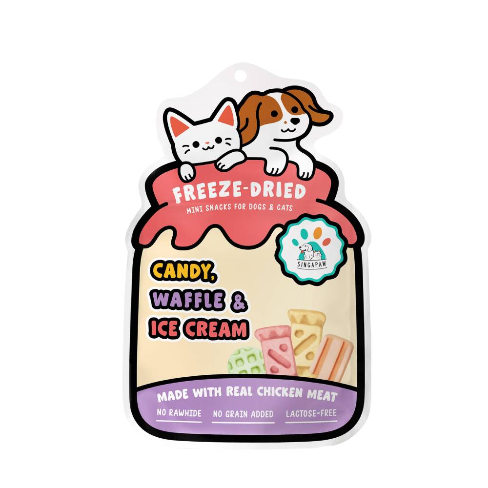 Singapaw Dogs & Cats Treats Freeze-Dried Chicken Minis 40g