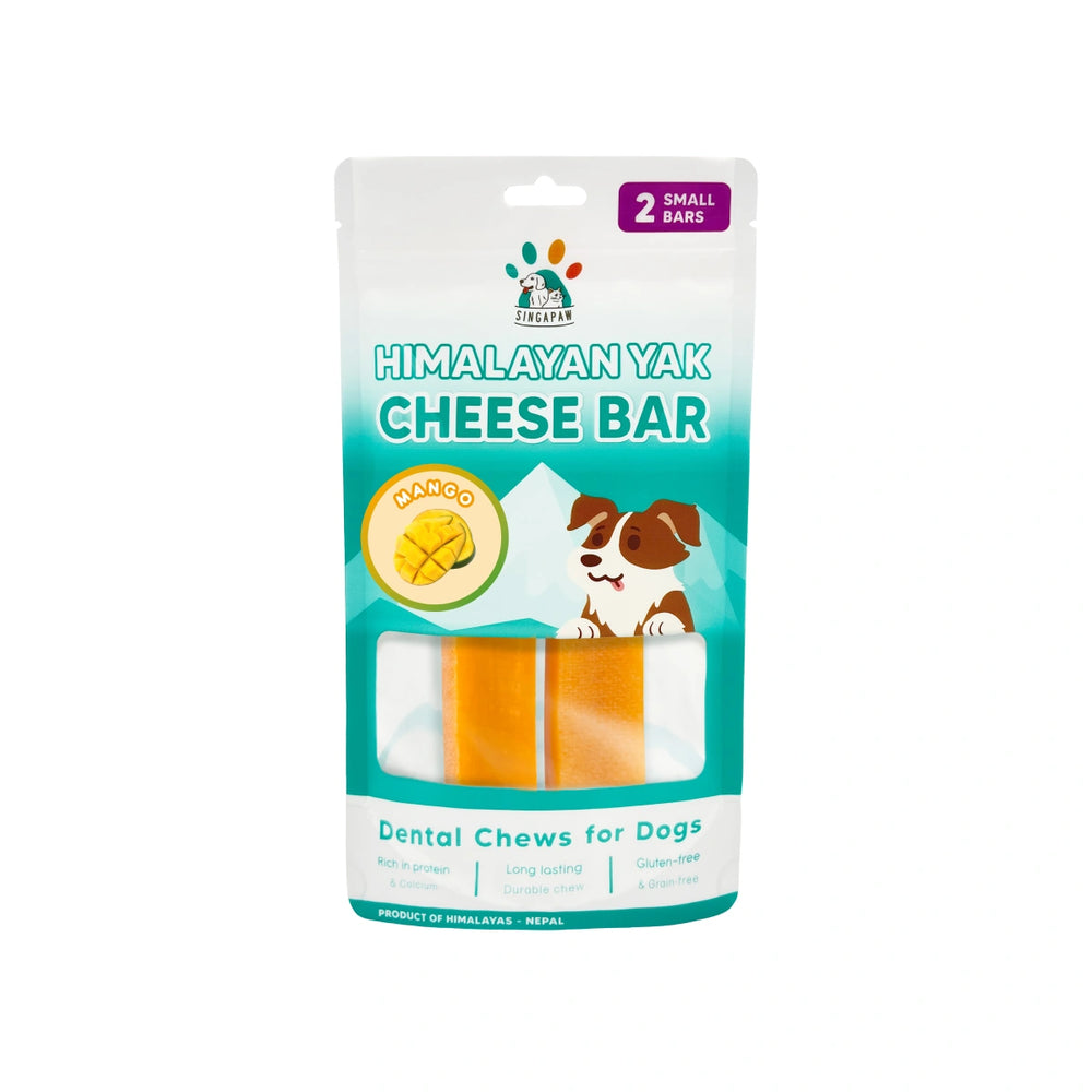 Singapaw Dog Himalayan Yak Cheese Bar Mango Small 60g dog chew