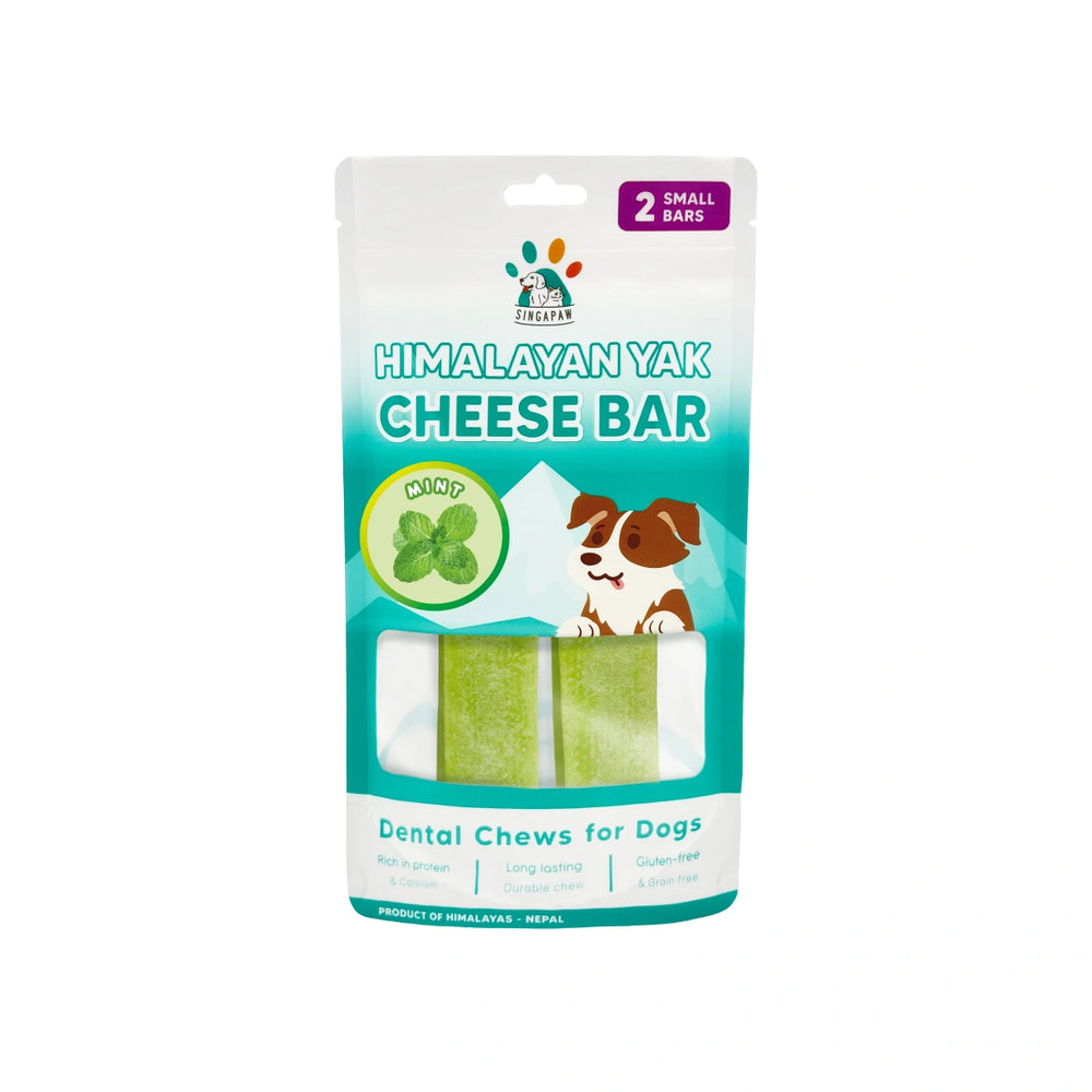 Singapaw Dog Himalayan Yak Cheese Bar Mint Small 60g dog chew