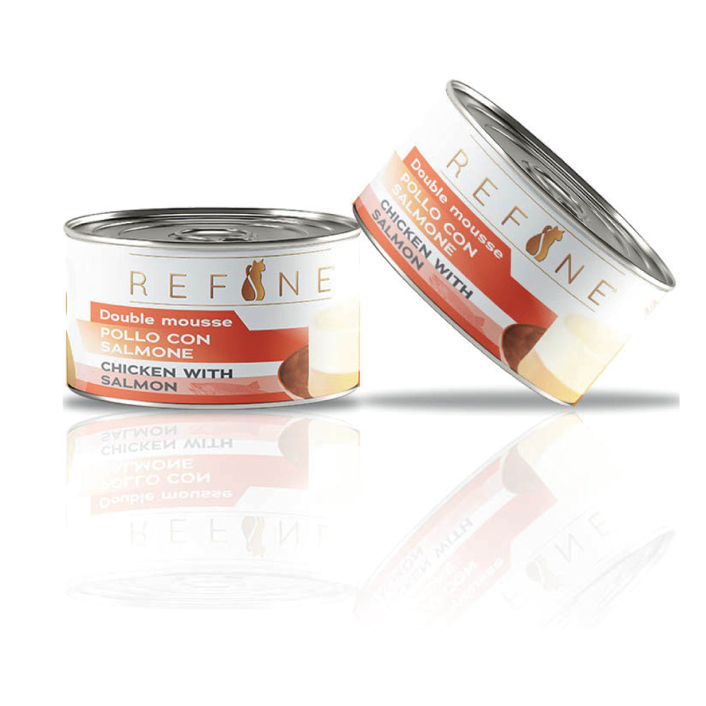 SmartHeart Cat Can Refine Double Mousse Chicken with Salmon 85g