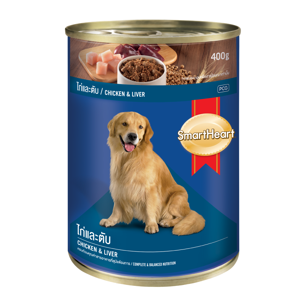 SmartHeart Dog Can Chicken & Liver 400g