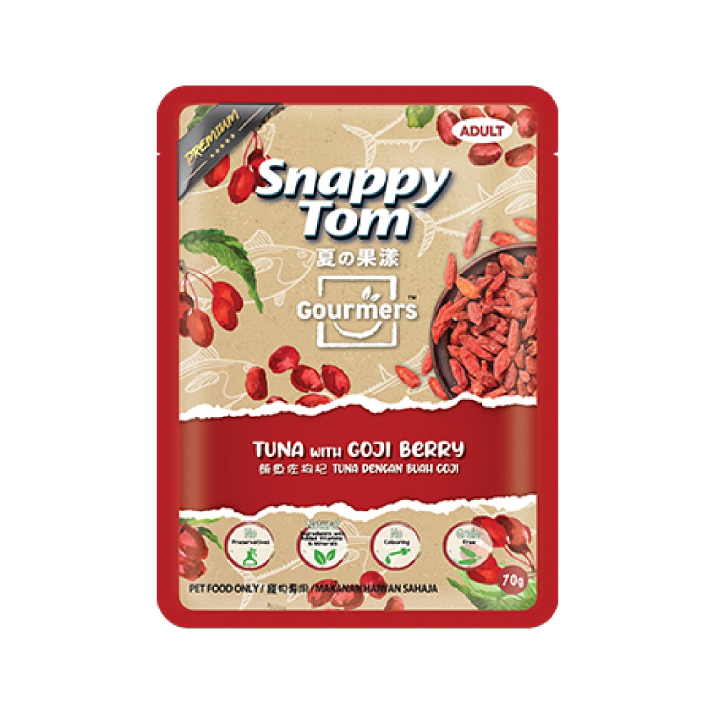 Snappy Tom Gourmers Tuna with Goji Berry 70g