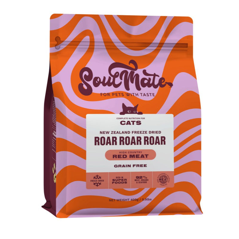 SoulMate Cat Freeze Dried Roar Roar Roar High Country Red Meat 400g