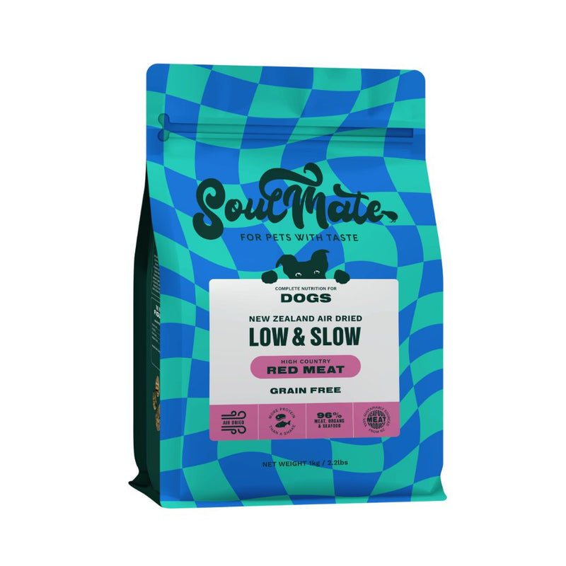 SoulMate Dog Air Dried Low & Slow High Country Red Meat 1kg