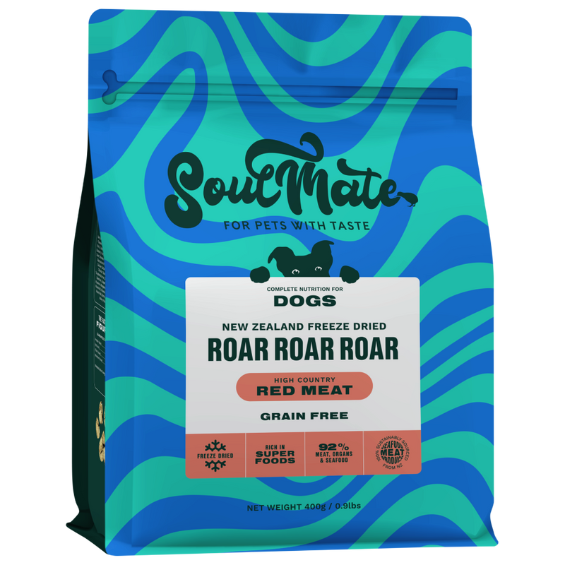 SoulMate Dog Freeze Dried Roar Roar Roar High Country Red Meat 400g