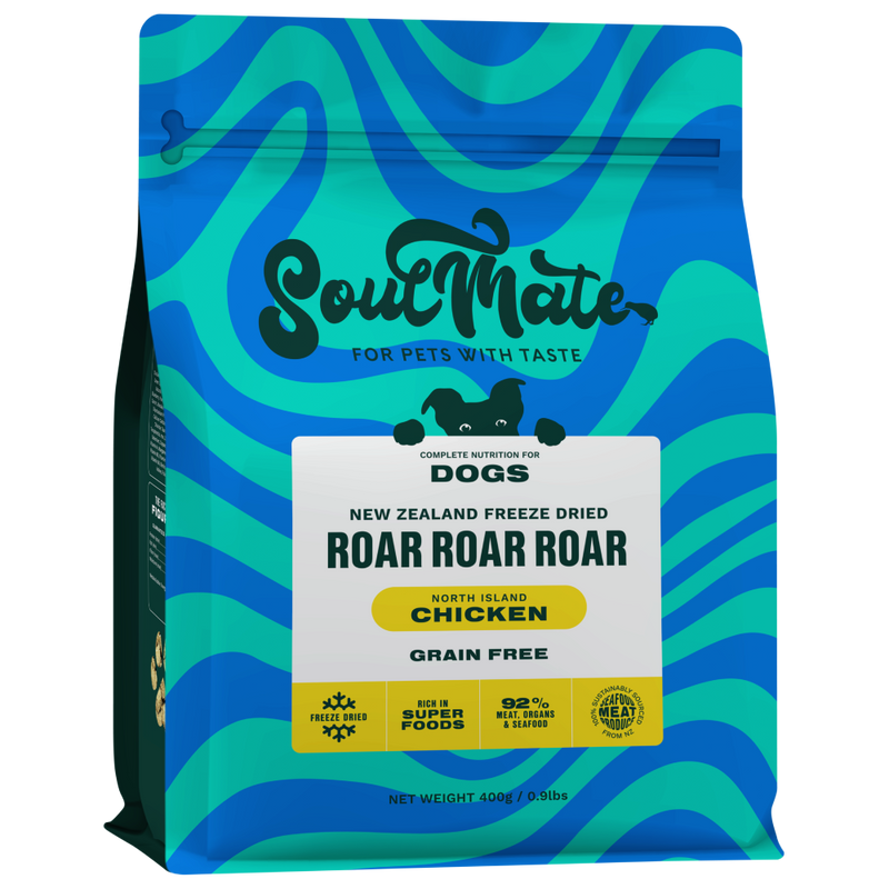 SoulMate Dog Freeze Dried Roar Roar Roar North Island Chicken 400g