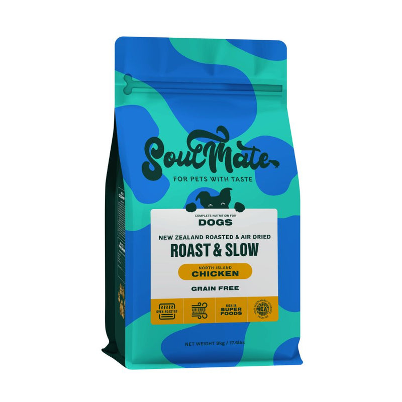 SoulMate Dog Roasted & Air Dried Roast & Slow North Island Chicken 8kg