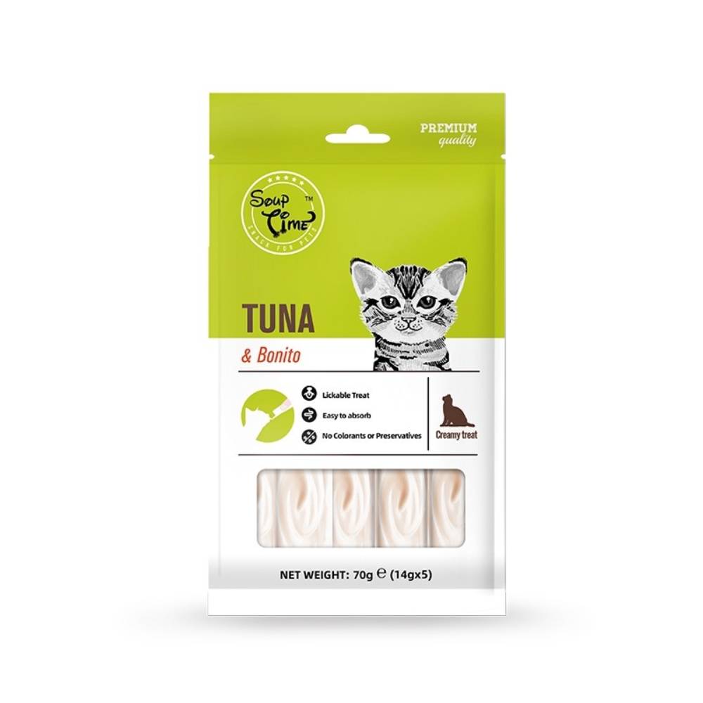 Soup Time Cat Treat Tuna & Bonito 70g (14g x 5)