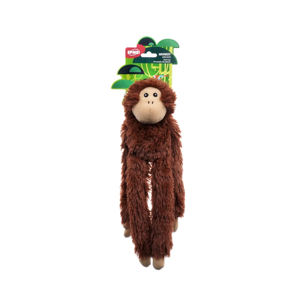 Spike Monkey Plush Dog Toy