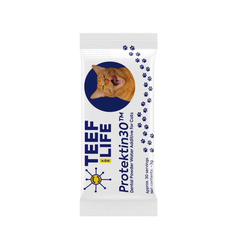 TEEF For Life Cat Protektin30 Dental Powder Water Additive 30 Servings Refill Only