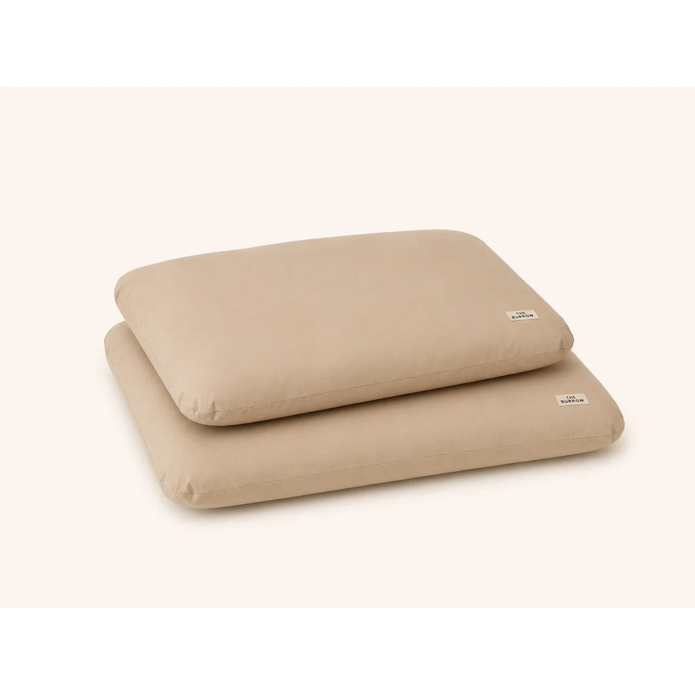 The Burrow Marshmellow Cloud Pet Bed cream medium pet bed front view