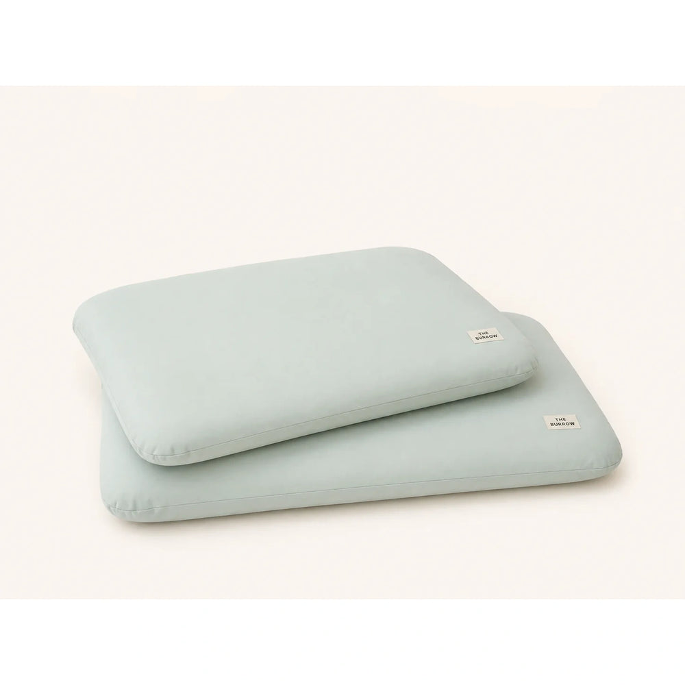 The Burrow Marshmellow Cloud Pet Bed mint medium pet bed front view