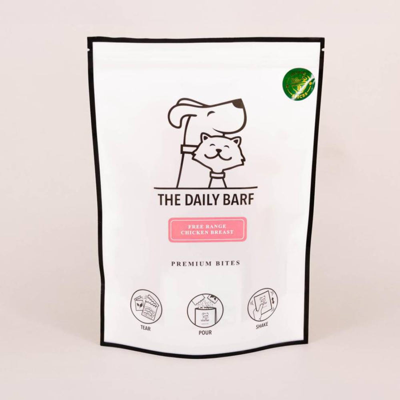 The Daily Barf Dog & Cat Treats Dehydrated Free Range Chicken Breast 90g