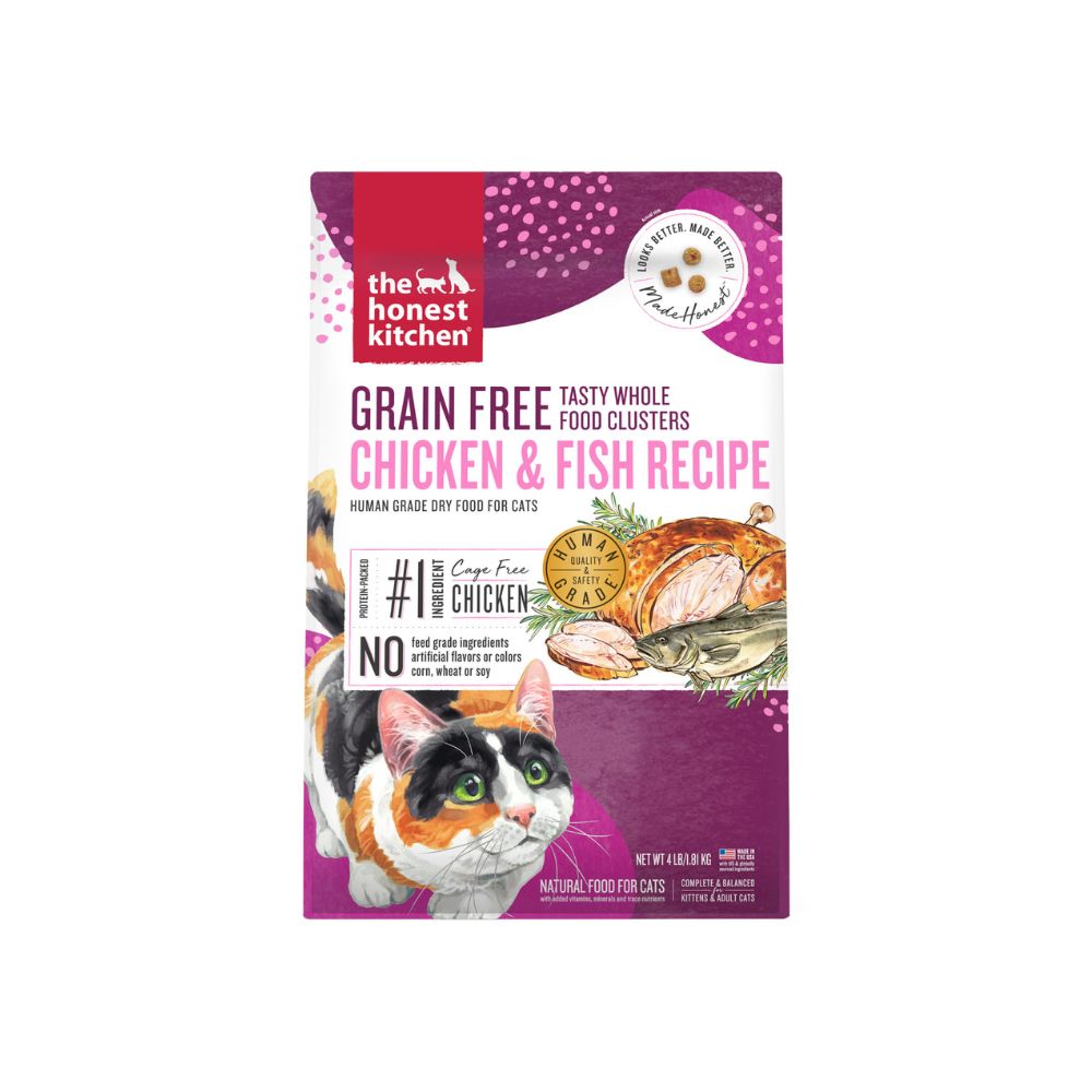 The Honest Kitchen Cat Whole Food Clusters Grain Free Chicken Fish R