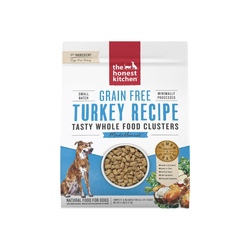 The Honest Kitchen Dog Whole Food Clusters Grain-Free Turkey Recipe 5lb