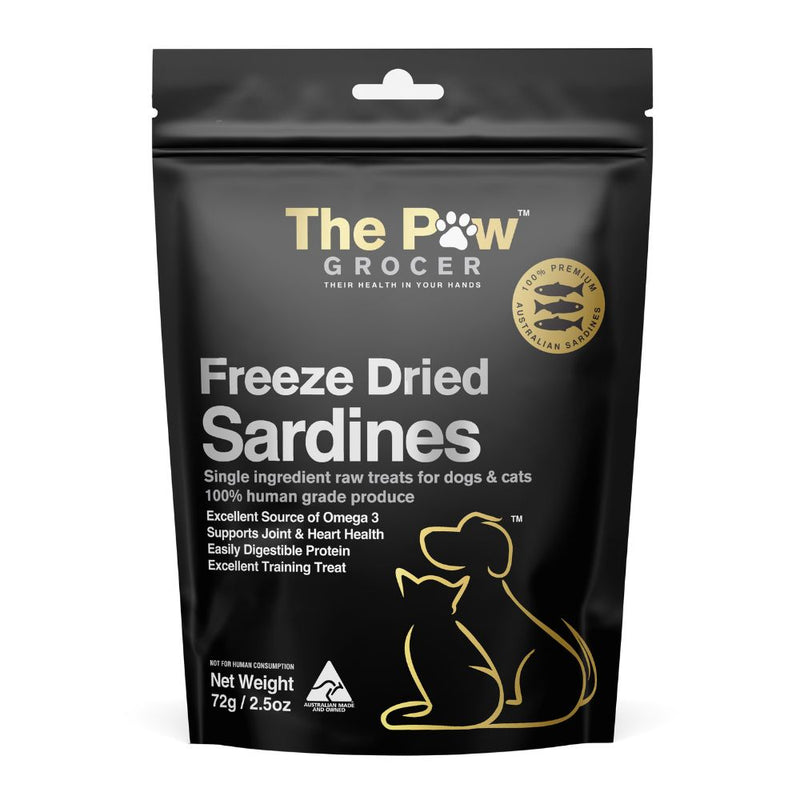 The Paw Grocer Dogs & Cats Treats Freeze Dried Sardines 72g