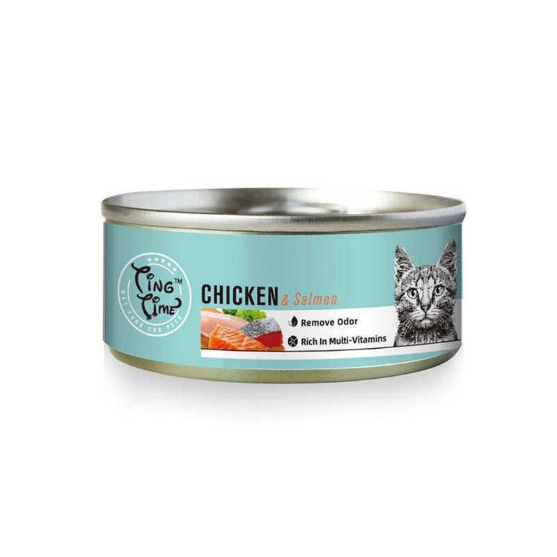 Ting Time Cat Chicken & Salmon 95g