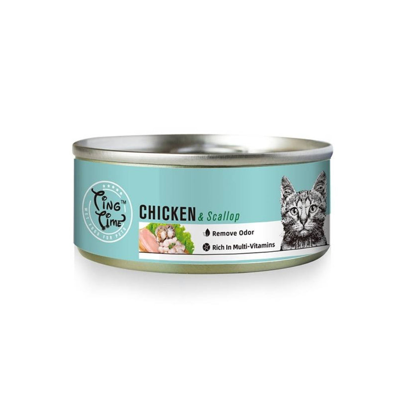 Ting Time Cat Chicken & Scallop 95g