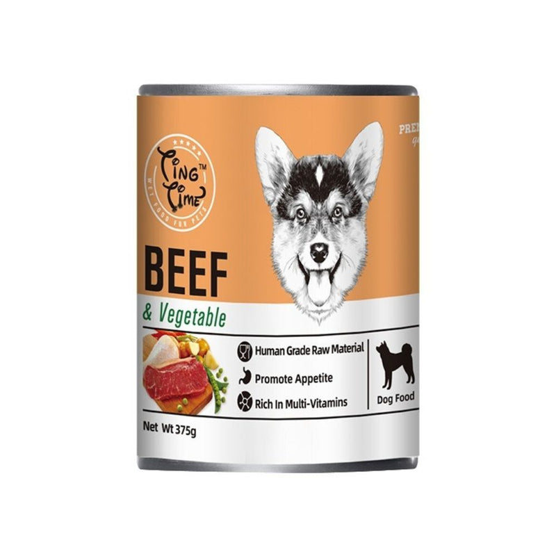 Ting Time Dog Beef & Vegetable 375g