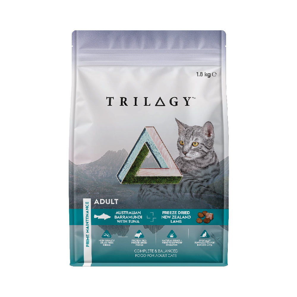 Trilogy Barramundi with Freeze Dried Lamb Adult Dry Cat Food 1.8kg