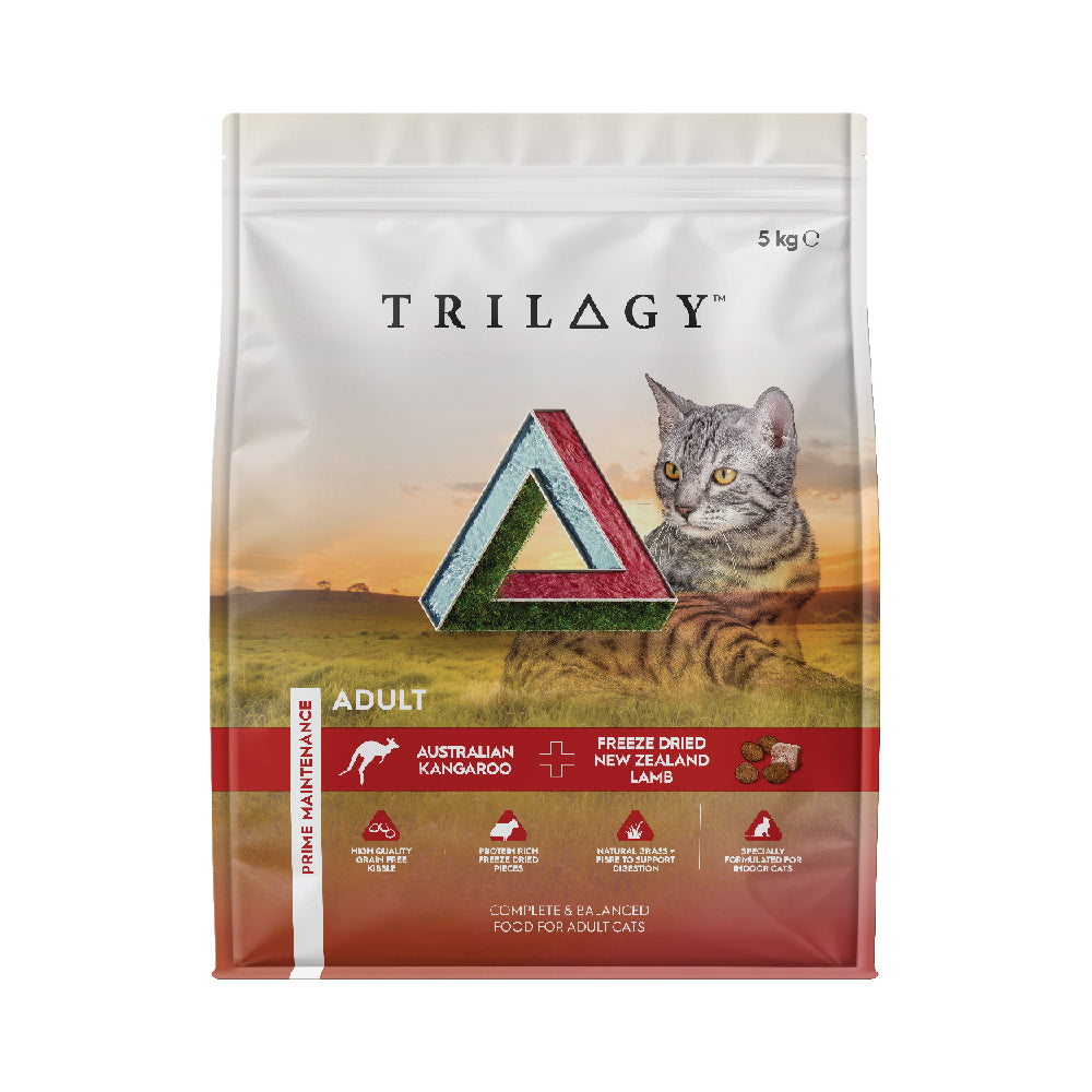 Trilogy Kangaroo with Freeze Dried Lamb Adult Dry Cat Food 5kg