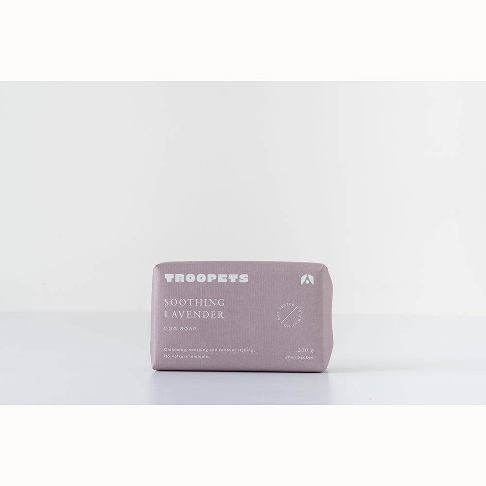 Troopets Dog Bar Soap Soothing Lavender 200g