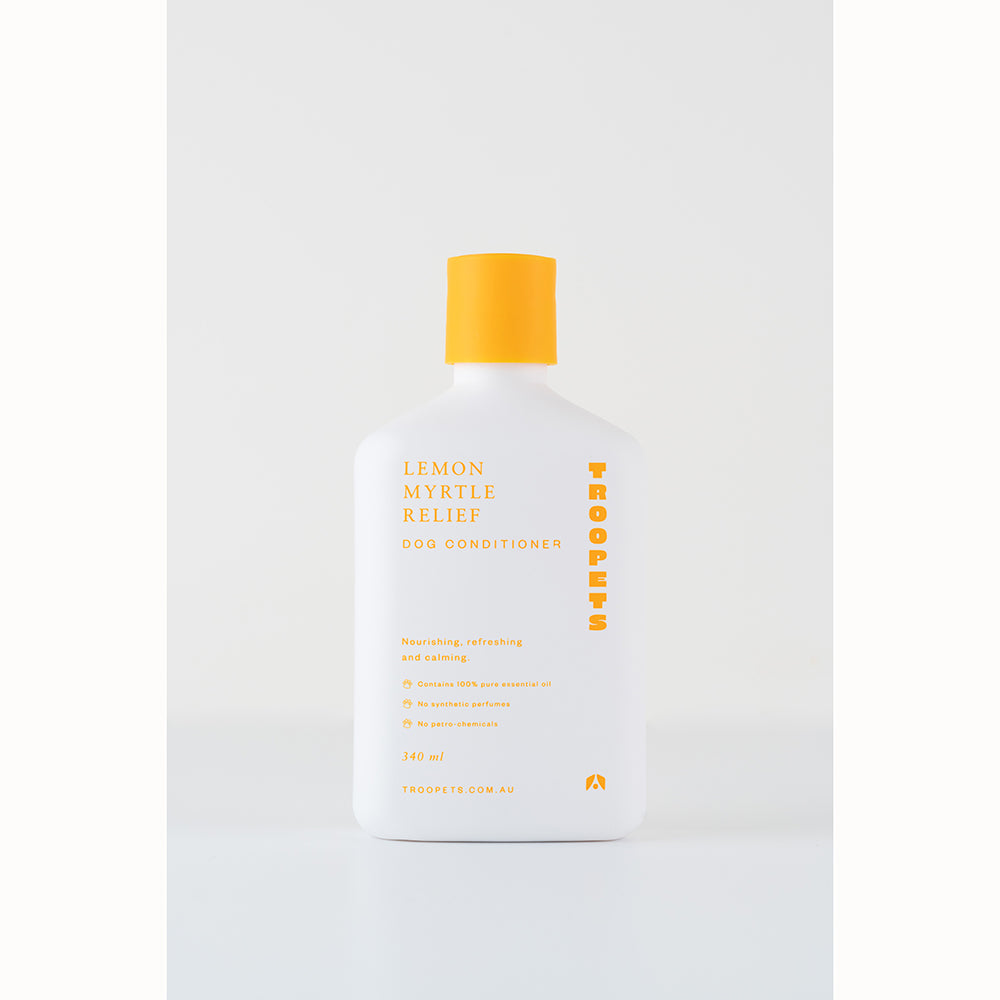 Troopets Dog Conditioner Lemon Myrtle Relief 340ml